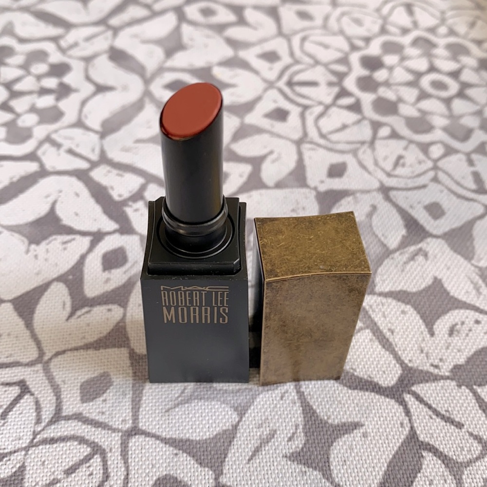 Mac Robert Lee Morris matter lipstick Persimmon